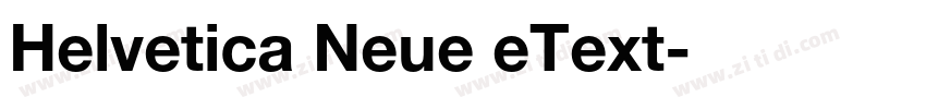 Helvetica Neue eText字体转换